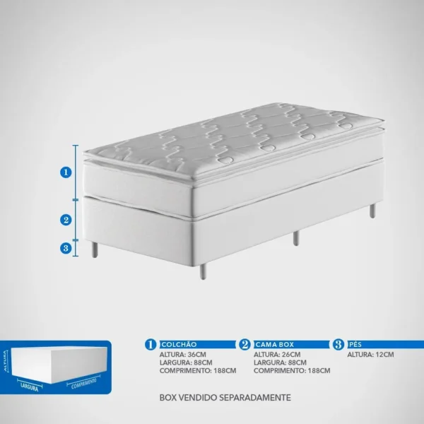 Colchão Solteiro Probel Luxury - Imagem 9